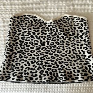 Express leopard print tube top